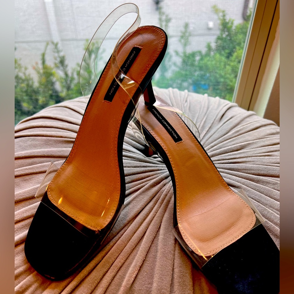 French Connection. Slingback lucite sandals. - Picture 4 of 5